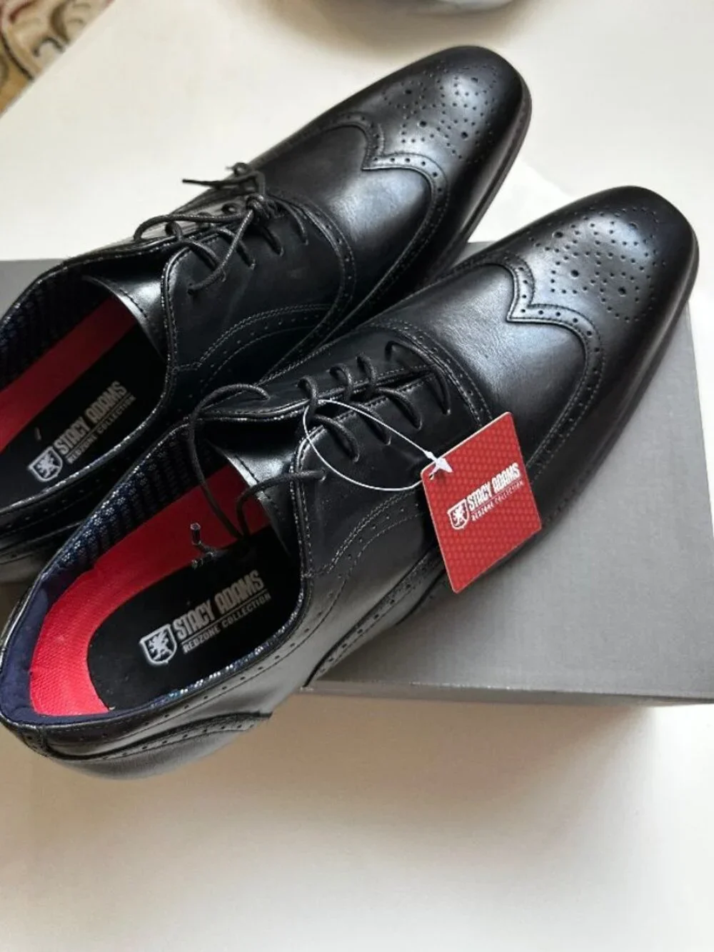 NIB Stacy Adams Oxford Black Dress Shoes Size 13